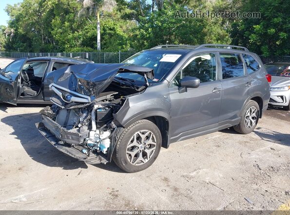 JF2SKAJC2LH585348 2020 SUBARU FORESTER Gray Առջևի ձախ երեք քառորդ տեսարան