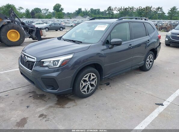 JF2SKAJC3LH584130 2020 SUBARU FORESTER Gray Vista tres cuartos delantera izquierda