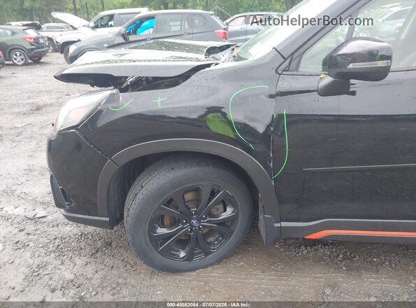 JF2SKAJC3NH517692 2022 SUBARU FORESTER Black Widok z przodu