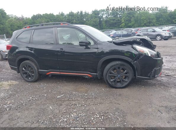 JF2SKAJC3NH517692 2022 SUBARU FORESTER Black Widok wnętrza z tyłu