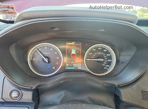 JF2SKAJC4LH587358 2020 SUBARU FORESTER Темно-бордовый Вид щитка приборов