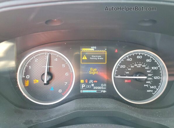 JF2SKAJC4MH554605 2021 SUBARU FORESTER Blue Instrument cluster view