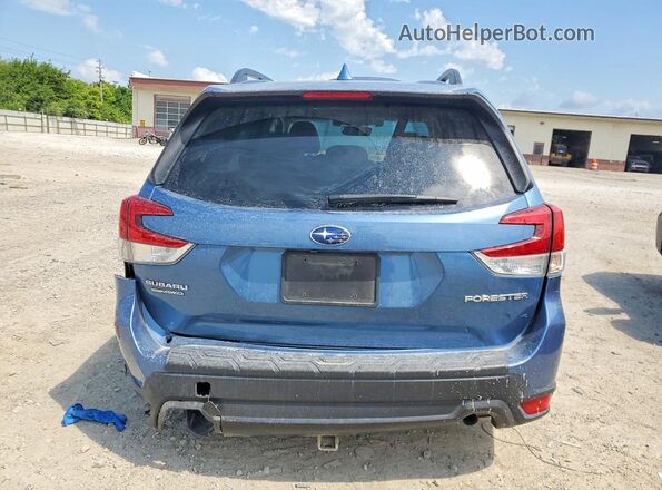 JF2SKAJC4MH554605 2021 SUBARU FORESTER Blue Rear view