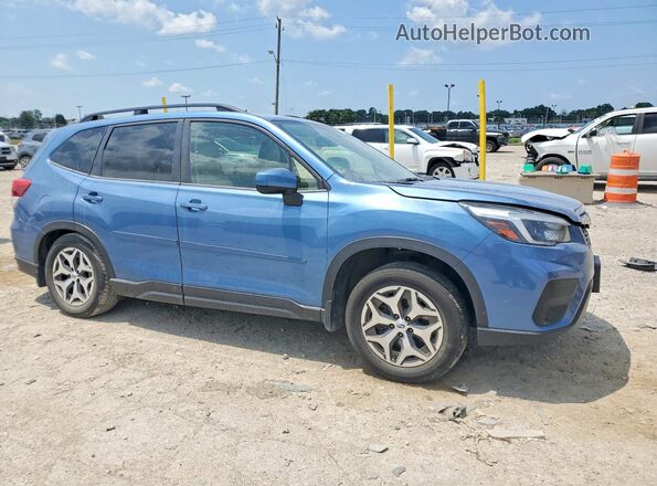JF2SKAJC4MH554605 2021 SUBARU FORESTER Blue Front right