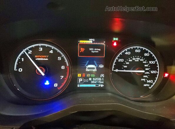 JF2SKAJC4PH427454 2023 SUBARU FORESTER Silver Widok zestawu wskaźników