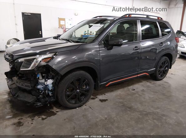 JF2SKAJC4PH520085 2023 SUBARU FORESTER Gray წინა მარცხენა ხედი სამი მეოთხედიდან