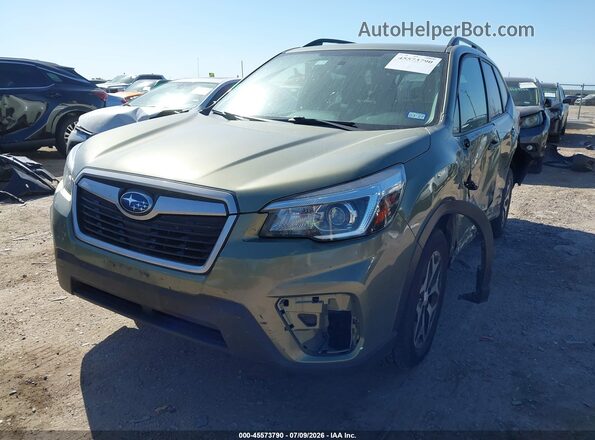 JF2SKAJC5LH402802 2020 SUBARU FORESTER Зеленый Передняя левая четверть