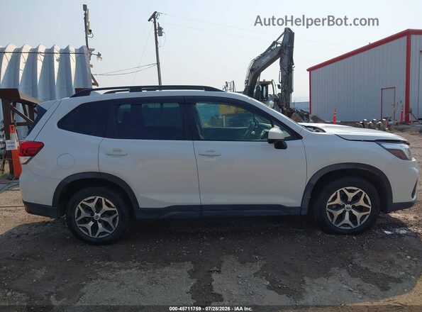 JF2SKAJC5MH467974 2021 SUBARU FORESTER White უკანა სალონის ხედი