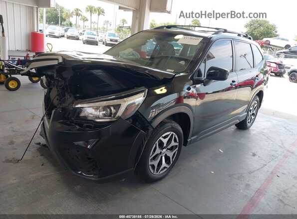 JF2SKAJC6LH484541 2020 SUBARU FORESTER Черный Передняя левая четверть