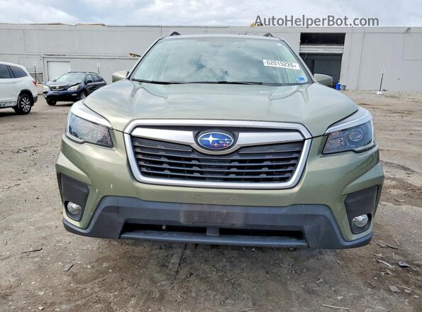 JF2SKAJC6MH522206 2021 SUBARU FORESTER Green Front view
