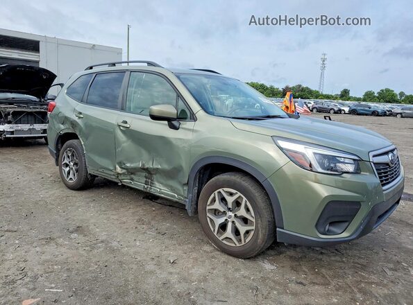 JF2SKAJC6MH522206 2021 SUBARU FORESTER Green Front right