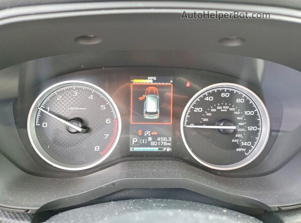 JF2SKAJC6MH522206 2021 SUBARU FORESTER Green Instrument cluster view