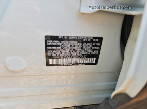 JF2SKAJC6RH525677 2024 SUBARU FORESTER White Vista del compartimento del motor