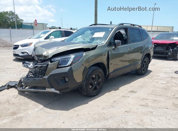 JF2SKAJC6RH526277 2024 SUBARU FORESTER Green Vista tres cuartos delantera izquierda