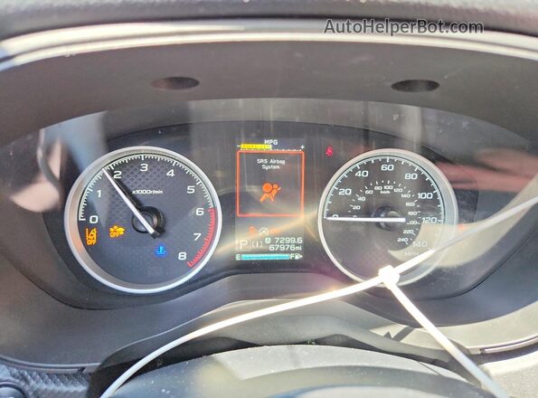 JF2SKAJC7LH455873 2020 SUBARU FORESTER Gray Вид щитка приладів