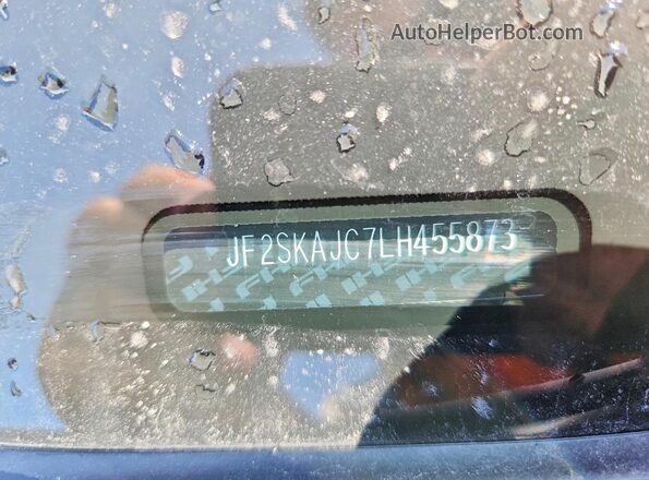 JF2SKAJC7LH455873 2020 SUBARU FORESTER Gray Панорамний вид салону 360°