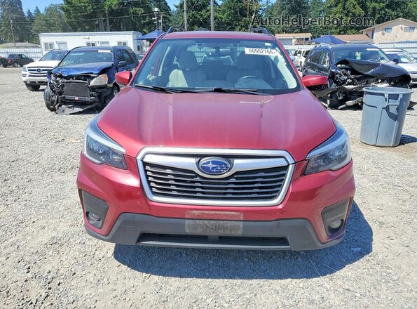 JF2SKAJC7MH473047 2021 SUBARU FORESTER Red წინა ხედი
