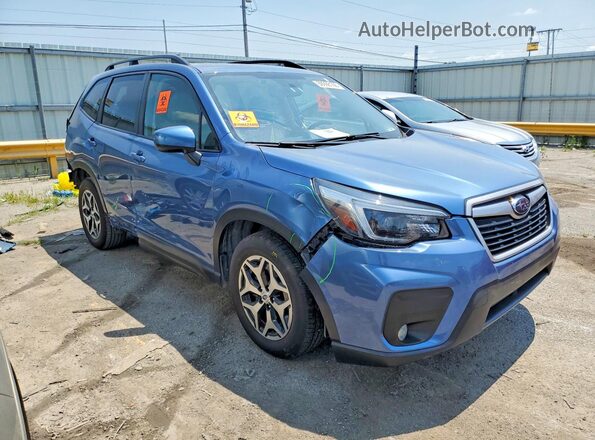 JF2SKAJC8MH436654 2021 SUBARU FORESTER Синий Передняя правая четверть