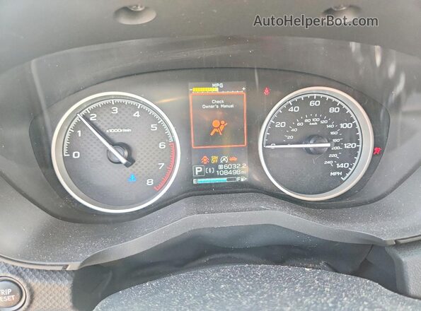 JF2SKAJC8MH508095 2021 SUBARU FORESTER Black Instrument cluster view