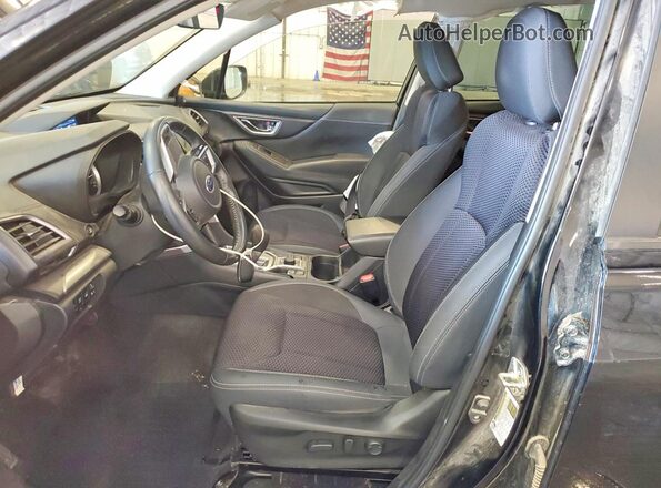 JF2SKAJC8MH592371 2021 SUBARU FORESTER Black წინა სალონის ხედი