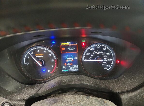 JF2SKAJC8NH407589 2022 SUBARU FORESTER White Widok zestawu wskaźników