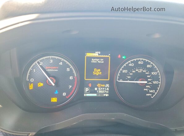 JF2SKAJC8PH484580 2023 SUBARU FORESTER Черный Вид щитка приборов