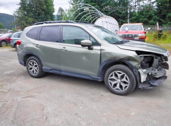 JF2SKAJC9LH400888 2020 SUBARU FORESTER Green Przód prawy
