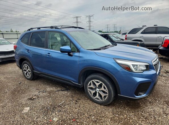 JF2SKAJC9LH413897 2020 SUBARU FORESTER Синий Передняя правая четверть