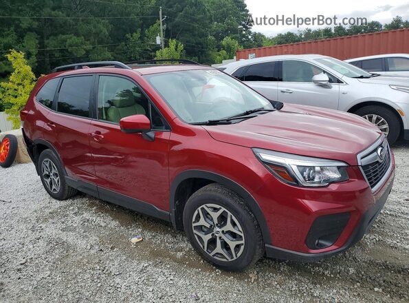 JF2SKAJC9LH551410 2020 SUBARU FORESTER Бордовый Передняя правая четверть