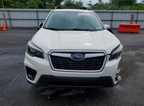 JF2SKAJCXMH487542 2021 SUBARU FORESTER White Vista frontal
