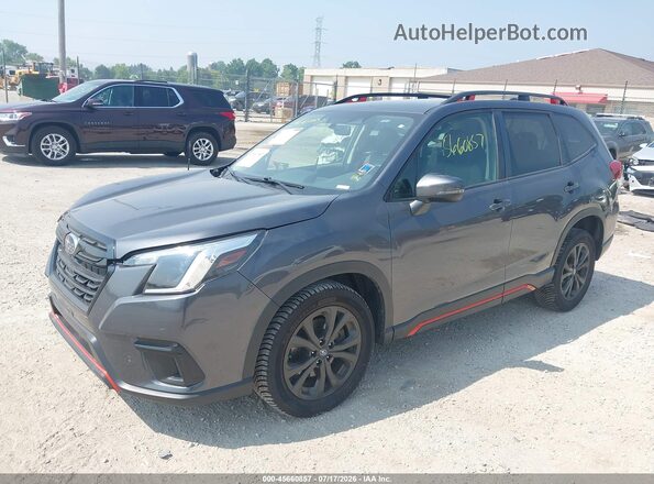 JF2SKAJCXNH496002 2022 SUBARU FORESTER Gray Przód lewy
