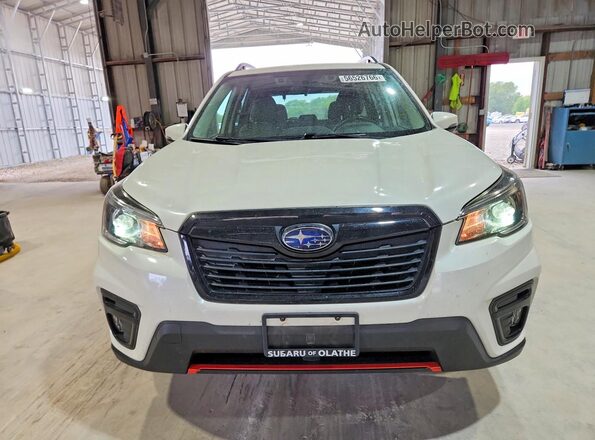 JF2SKAKC0KH466291 2019 SUBARU FORESTER White Вид спереду