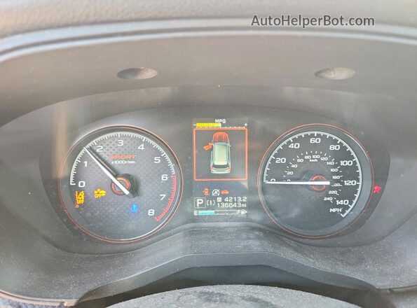 JF2SKALC4LH559234 2020 SUBARU FORESTER Белый Вид щитка приборов