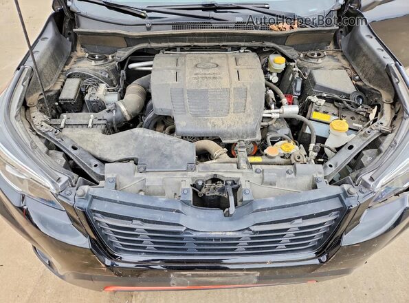 JF2SKALC5LH443007 2020 SUBARU FORESTER Black უკანა სალონის ხედი