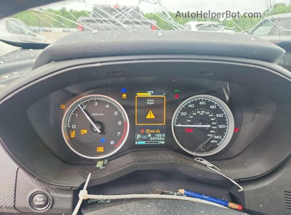 JF2SKALC8RH424878 2024 SUBARU FORESTER Gray Widok zestawu wskaźników