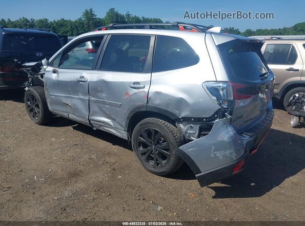 JF2SKALCXLH475466 2020 SUBARU FORESTER Silver Trasero izquierdo
