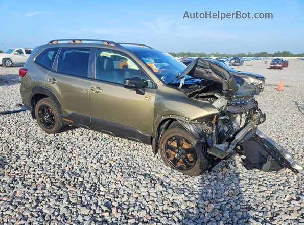 JF2SKAMC0NH421546 2022 SUBARU FORESTER Green Front right