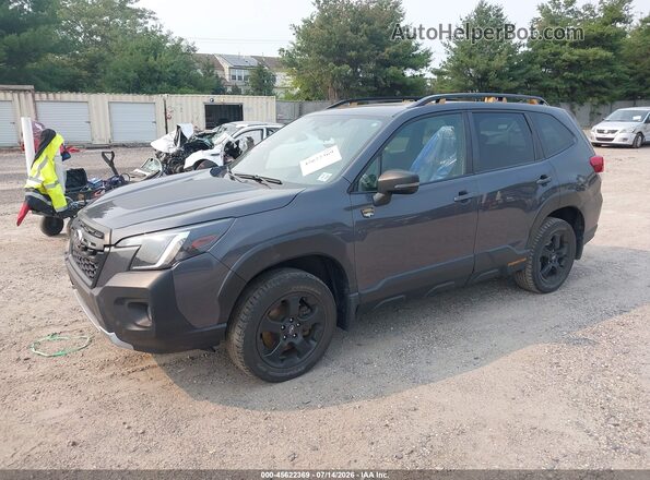 JF2SKAMC0NH429064 2022 SUBARU FORESTER Gray წინა მარცხენა ხედი სამი მეოთხედიდან
