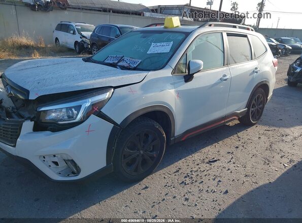JF2SKAMC1LH458912 2020 SUBARU FORESTER White Przód lewy