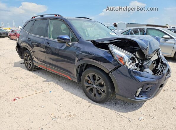 JF2SKAMC2LH463066 2020 SUBARU FORESTER Синий Передняя правая четверть