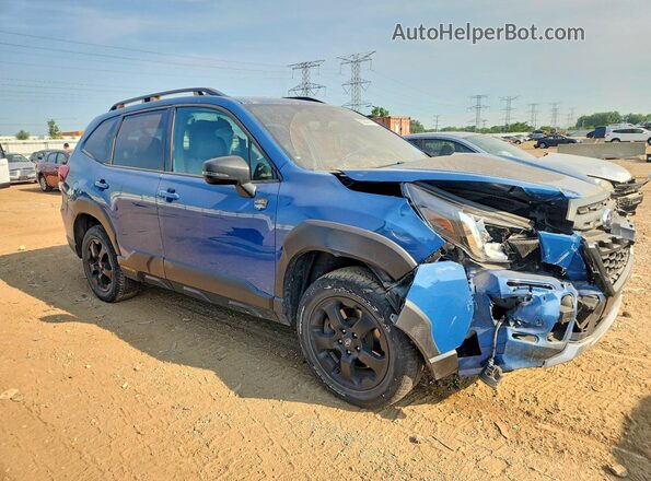 JF2SKAMC2NH522345 2022 SUBARU FORESTER Blue Front right