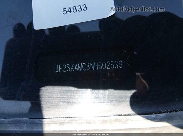 JF2SKAMC3NH502539 2022 SUBARU FORESTER Black Widok komory silnika