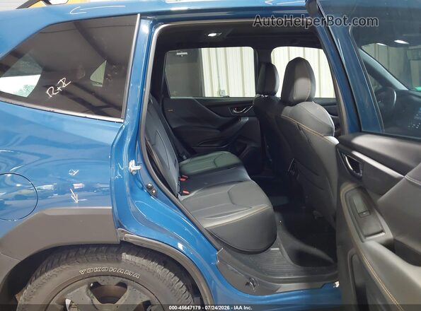 JF2SKAMC5NH401020 2022 SUBARU FORESTER Blue Vista de la etiqueta del VIN