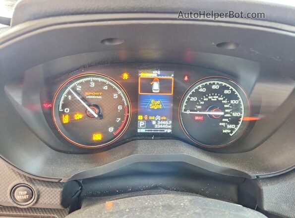 JF2SKAMC6LH549805 2020 SUBARU FORESTER Black Instrument cluster view