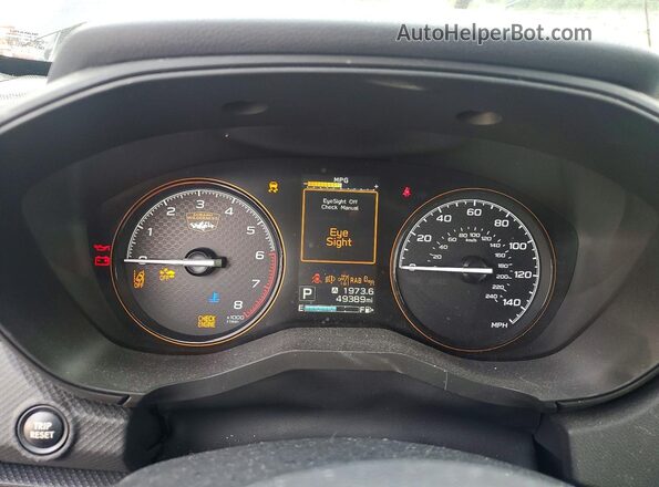 JF2SKAMC8NH425215 2022 SUBARU FORESTER Black Вид щитка приладів