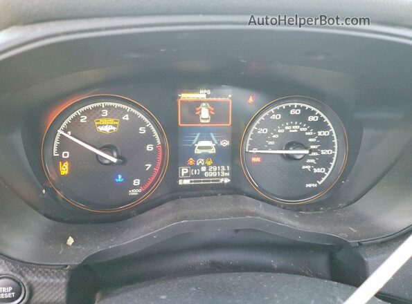 JF2SKAMCXNH439892 2022 SUBARU FORESTER White Вид щитка приладів