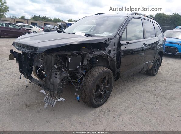 JF2SKAMCXPH430967 2023 SUBARU FORESTER Black წინა მარცხენა ხედი სამი მეოთხედიდან