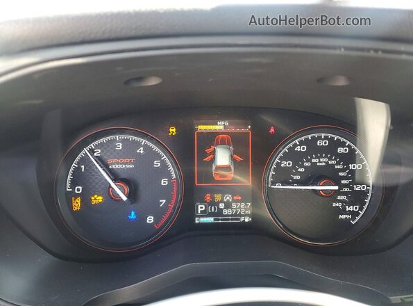JF2SKAPC0KH482323 2019 SUBARU B9 Blue ხელსაწყოთა პანელის ხედი