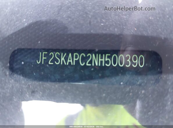 JF2SKAPC2NH500390 2022 SUBARU FORESTER Green 