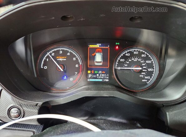 JF2SKAPC3KH400102 2019 SUBARU FORESTER Синий Вид щитка приборов